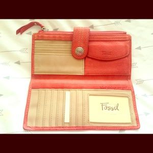 Fossil wallet Orange